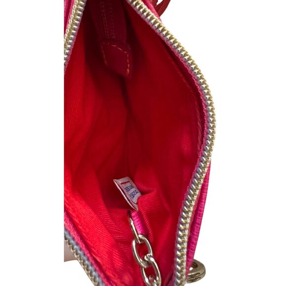 Dooney & Bourke Y2K Floral Wristlet Coin Purse Pink Yellow Garden Fairy Cottage - Picture 5 of 8